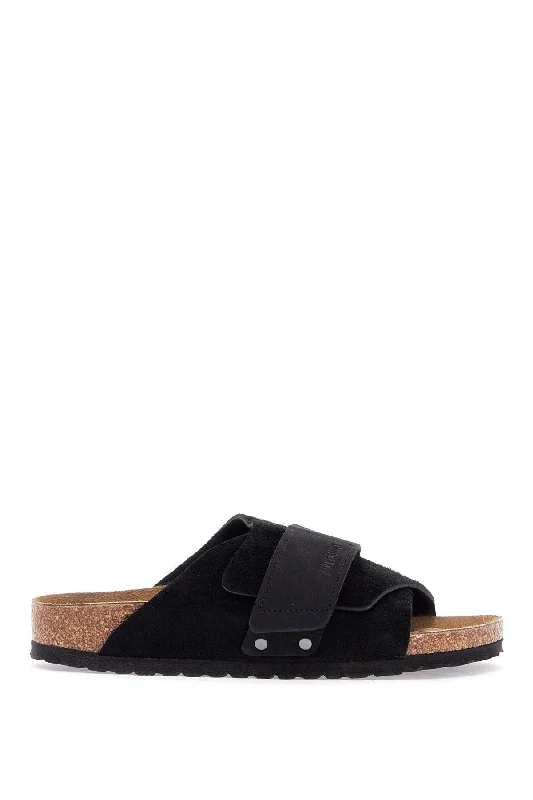 Birkenstock Women's Kyoto Suede And Nubuck Leather Slides