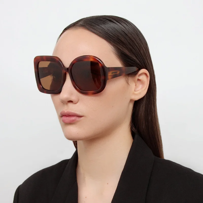 Carre Rond Square Sunglasses in Tortoiseshell