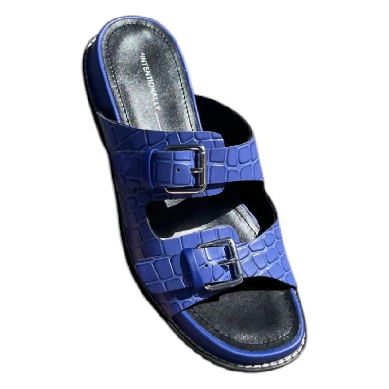 Women's Dot Sandals In Cobalt