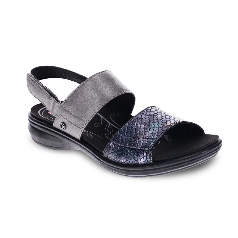 Revere Como Women Sandals In Slate/slate Interest