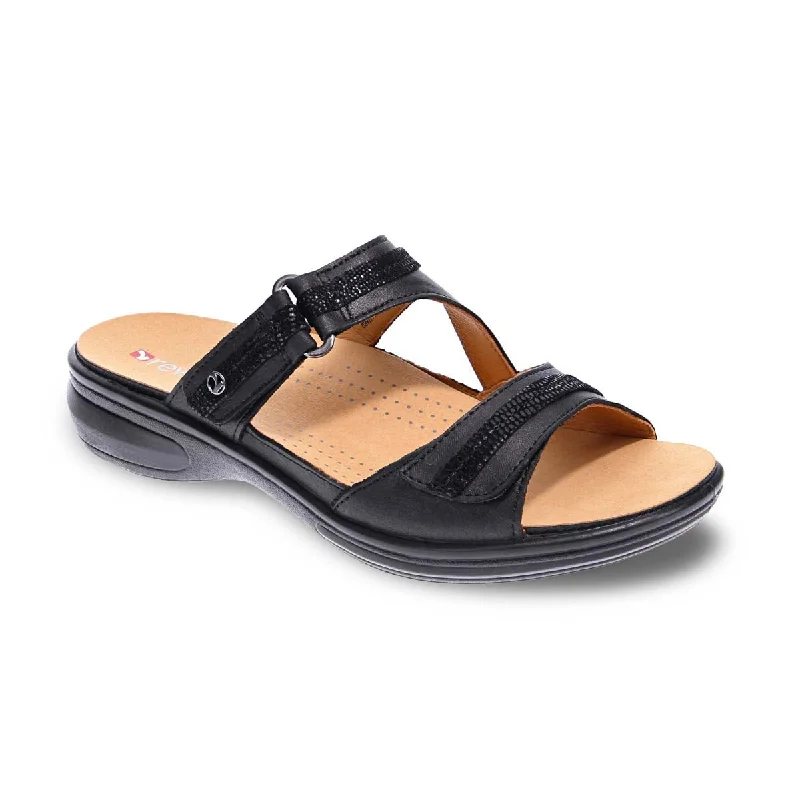 Revere Rio Women Sandals In Onyx/black Lizard