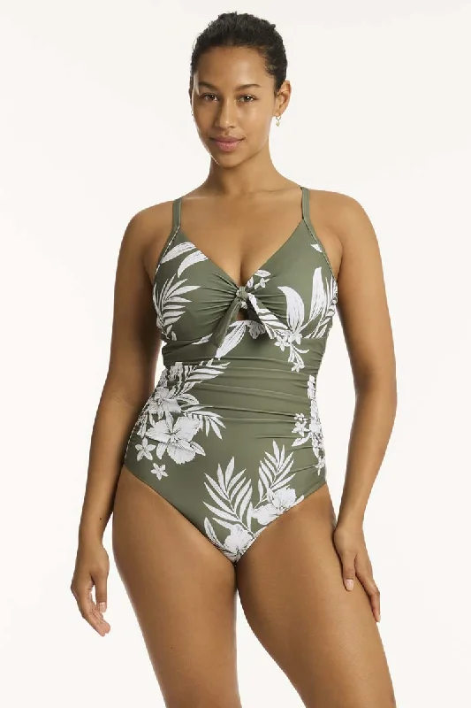 Aloha Tie Front DD/E One Piece