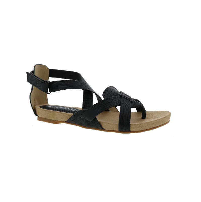 Bellini Nobu Women Strap Sandal In Black Pebbled