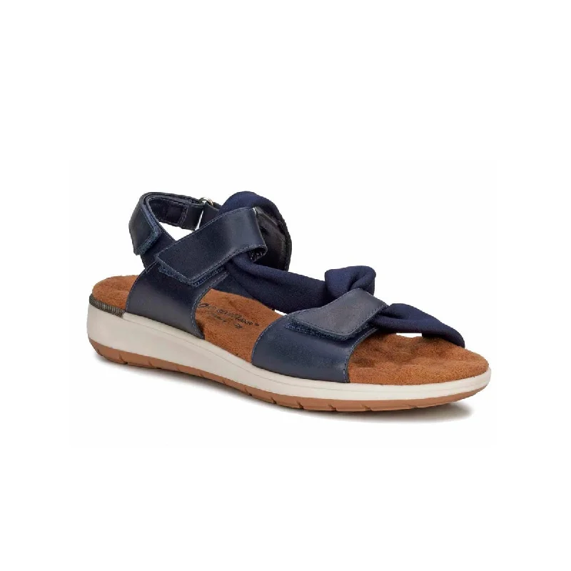 Walking Cradles Wc Skylar Ii Women Straps Sandal In Navy Nubuck/stretch