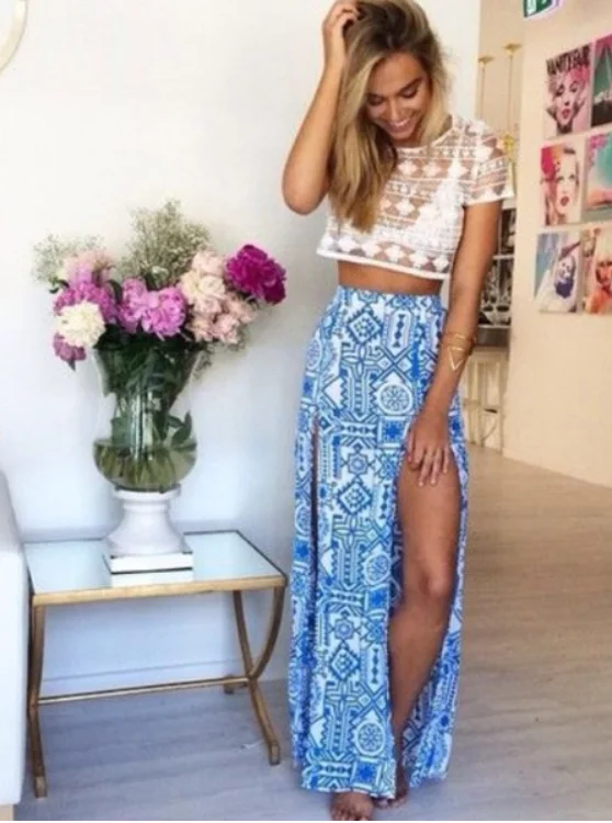 CUTE TOTEM LONG SKIRT