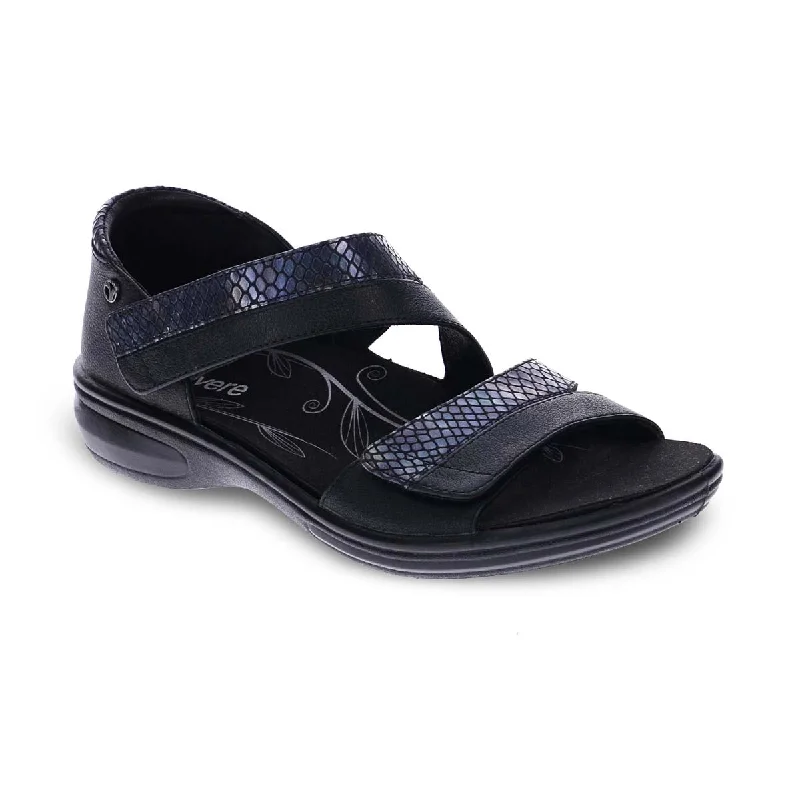 Revere Mauritius Women Sandals In Black/slate Interest