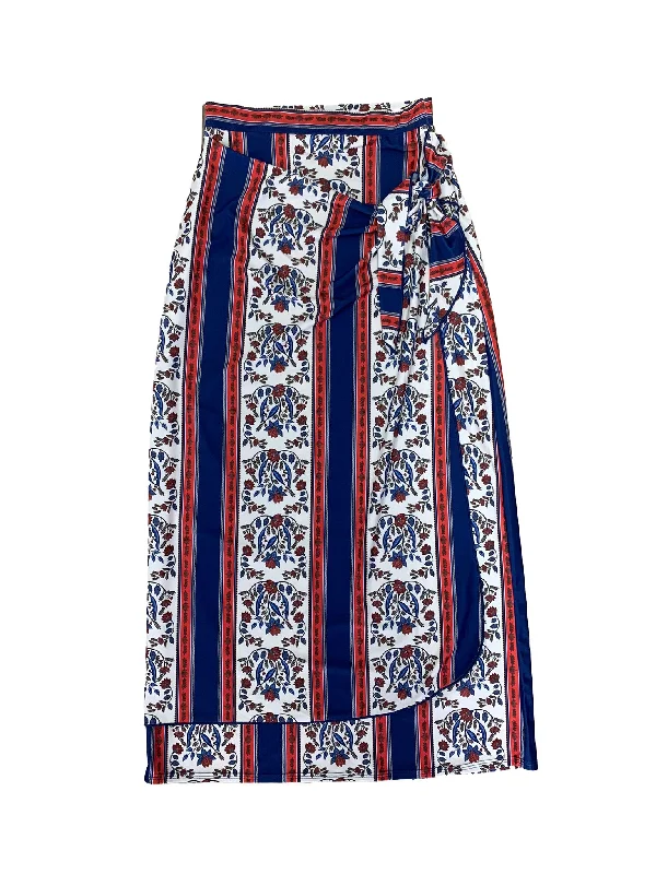 Mediterranean Maxi Wrap Swim Skirt