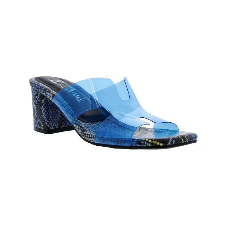 Bellini Faze Women Sandals In Blue Lucite