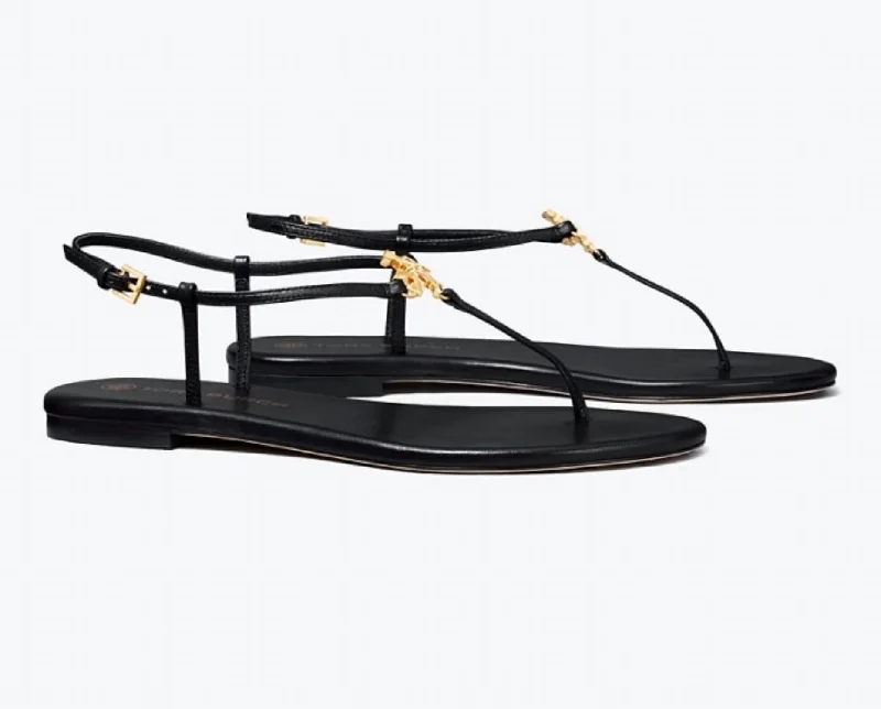 Capri Strap Sandal In Perfect Black