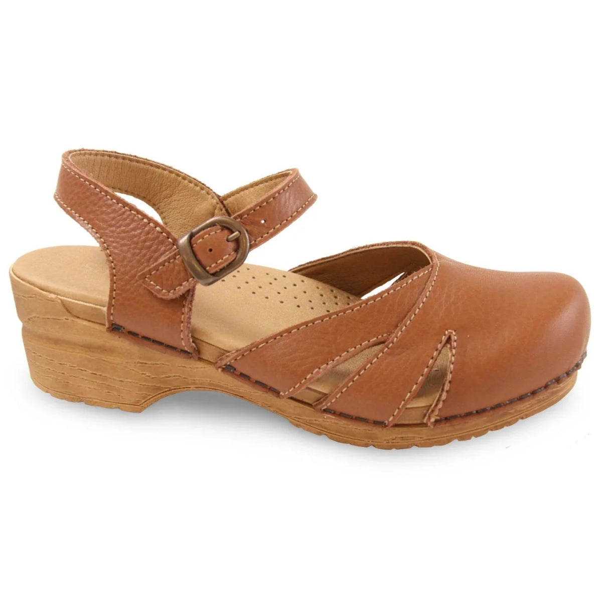 Sanita Margrethe Women's Adjustable Sandal In Chestnut