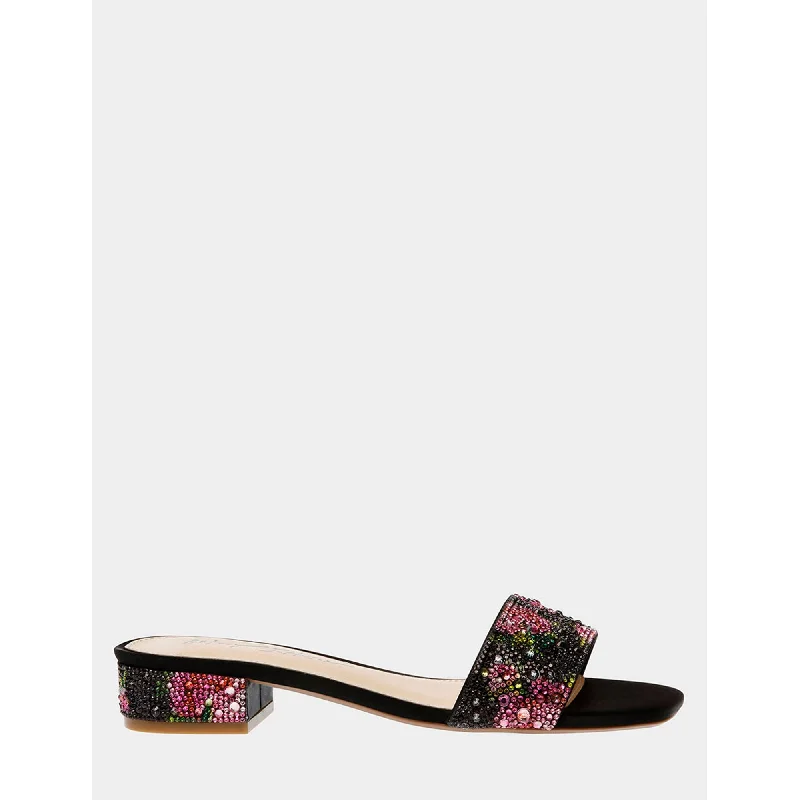 Sunny Black Pink Floral