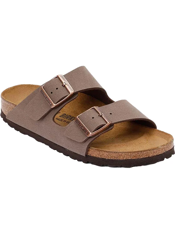 Arizona Womens Leather Cork Slide Sandals