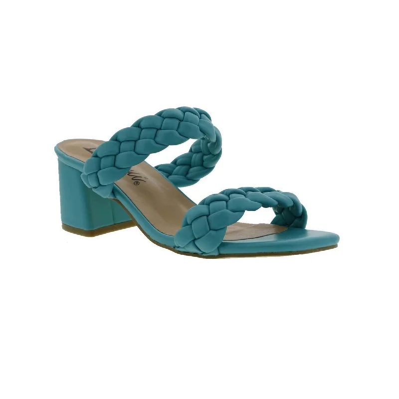 Bellini Fuss Women Slide Sandal In Turquoise Smooth