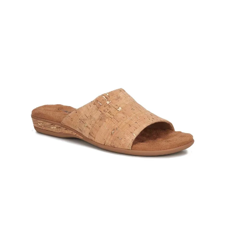 Walking Cradles Wc Cam Women Slip-on Sandal In Gold Cork