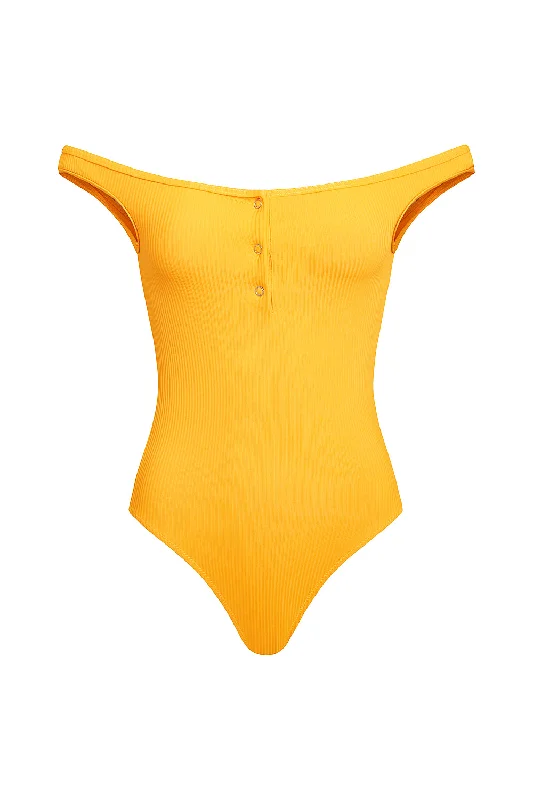 dune one piece in marigold