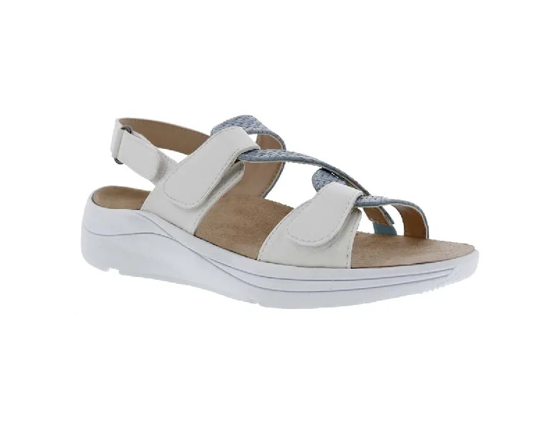 Drew Serenity Women Sandal In White/blue Combo