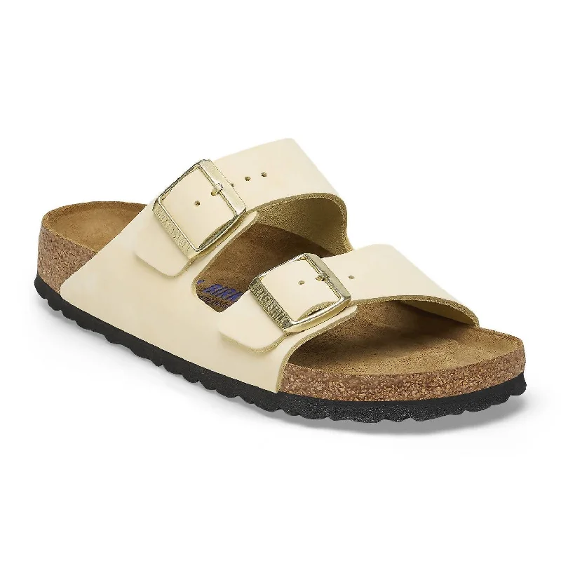 Women's Arizona Soft Footbed Sandal - Regular Width In Ecru