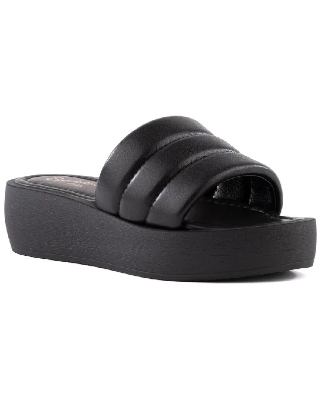 Seychelles Velour Leather Sandal