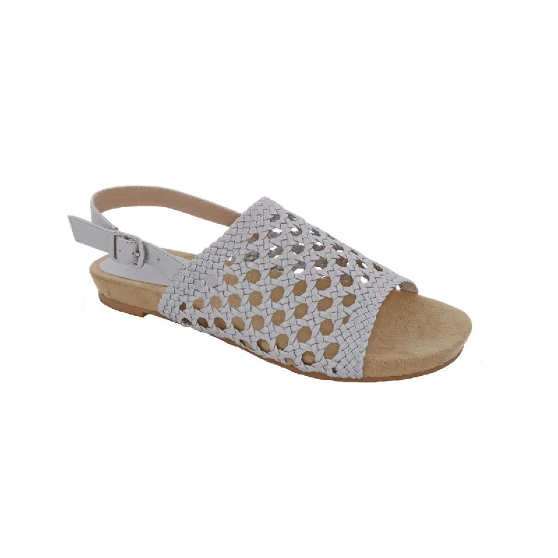 Bellini Newable Women Slingback Sandals In Silver Woven Synthetic