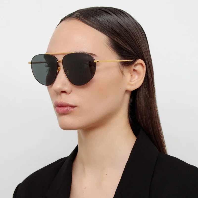 Gabriel Sunglasses in Yellow Gold