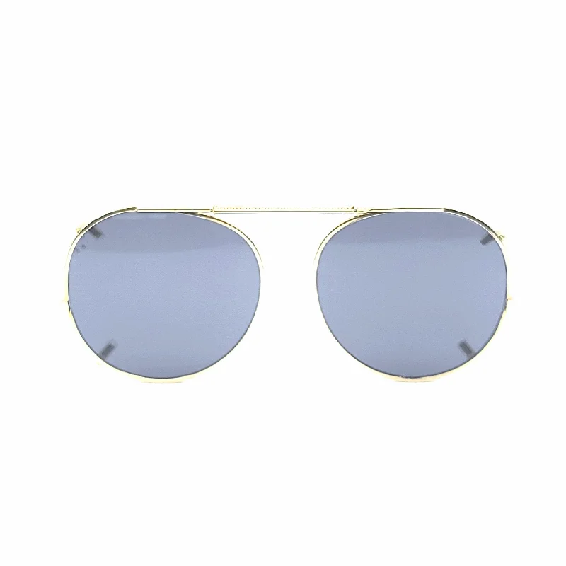 52mm Small Round Mirrored Clip on Sunglasses