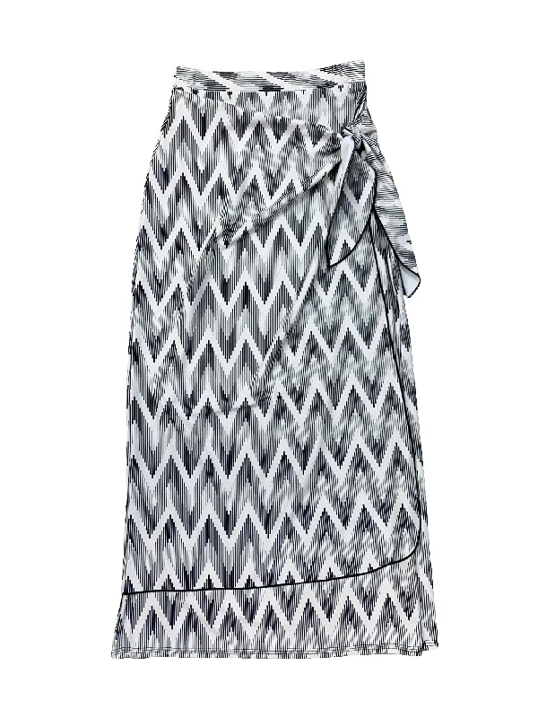 Ladies Chevron Maxi Sarong Wrap Swim Skirt